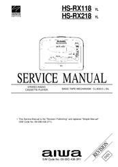 Aiwa HS-RX118 Service Manual