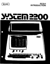 Wang PCS-II Manual