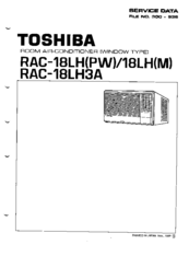 Toshiba RAC-18LH Service Data
