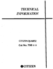 Citizen 7980E Technical Information