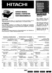 Hitachi CL2848TAN Service Manual