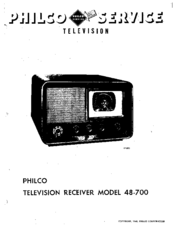 Philco 48-700 Manual