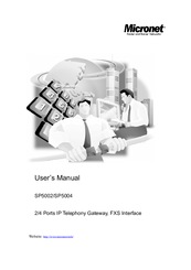 MicroNet SP5004 User Manual