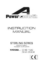 Power Acoustik CH2-100 Instruction Manual