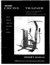 Pro-Form CROSSTRAINER Owner's Manual