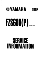 Yamaha 2002 FZS600P Service Information