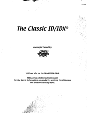White's Classic IDX Manual