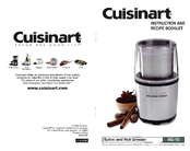 Cuisinart SG-10 Instruction And Recipe Booklet