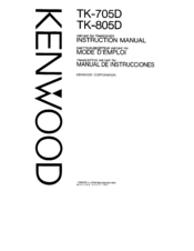 Kenwood TK-805D Instruction Manual