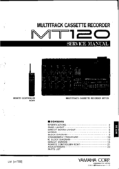 Yamaha MT 120 Service Manual