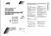 JVC CA-D551TR Instructions Manual