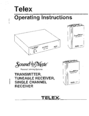 Telex Sound Mate AAR-1 Operating Instructions Manual