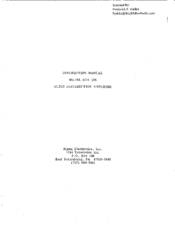 Sigma ADA-106 Instruction Manual