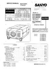 Sanyo PLC-9005EL Service Manual