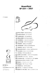 Mountfield SP 554 Operator's Manual