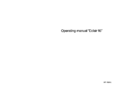 ECLAIR 16 Operating Manual