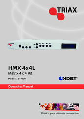 Triax HMX 4x4L Operating Manual