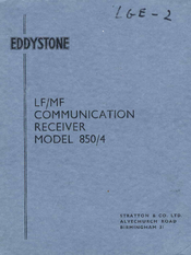 Eddystone 850/4 Service Manual