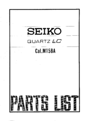 Seiko M158A Technical Manual