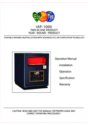 EcoSunTec IAP-1000 Operation Manual
