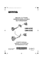 Honda UMK425E Owner's Manual