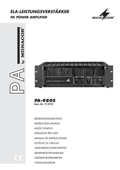 Monacor PA-980S Instruction Manual