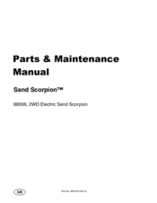 Jacobsen 88006 Sand Scorpion Parts & Maintenance Manual