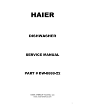 Haier DW-8888-22 Service Manual