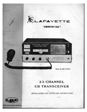 Lafayette Comstat 25A Installation And Operating Instructions Manual