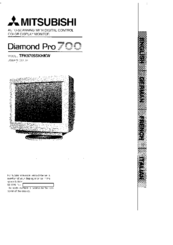 Mitsubishi Diamond Pro 700 TFK9705SKHKW User Manual