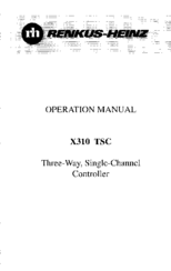 Renkus-Heinz X310 TSC Operation Manual