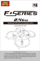 Holy Stone F+ Series Instructions For Use Manual