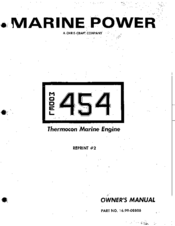 Marine Power 454 Owner's Manual