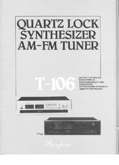 Accuphase T-106 Instruction Manual