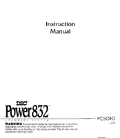 Dsc PC5010 Instruction Manual