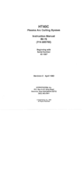 Hypertherm HT40C Instruction Manual