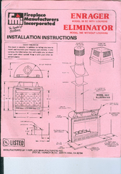 FMI ELIMINATOR 36E Installation Instructions Manual