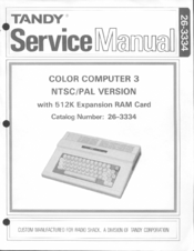 Tandy Color Computer 3 Basic Service Manual