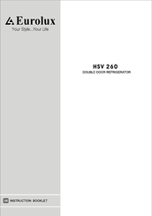 Eurolux HSV 260 Instruction Booklet