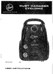 Hoover TC5213 Dust Manager Cyclonic User Instructions