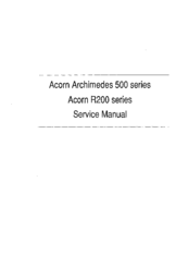 Acorn R225 Service Manual