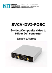 NTI SVCV-DVI-FOSC User Manual