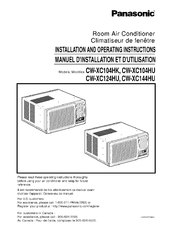 Panasonic CW-XC144HU Installation And Operating Instructions Manual