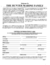 Hunter Marine 410 Operator's Manual
