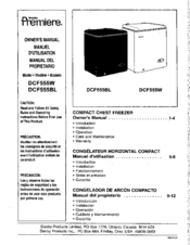 premiere DCF555BL Owner's Manual