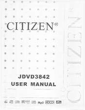 Citizen JDVD3842 User Manual