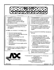 ADC ML-170 Installation & Operator's Manual