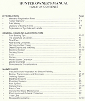 Hunter 430 Owner's Manual