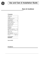 GE AMD08 Use And Care & Installation Manual