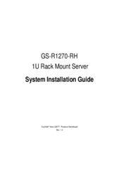 Gigabyte GS-R1270-RH System Installation Manual